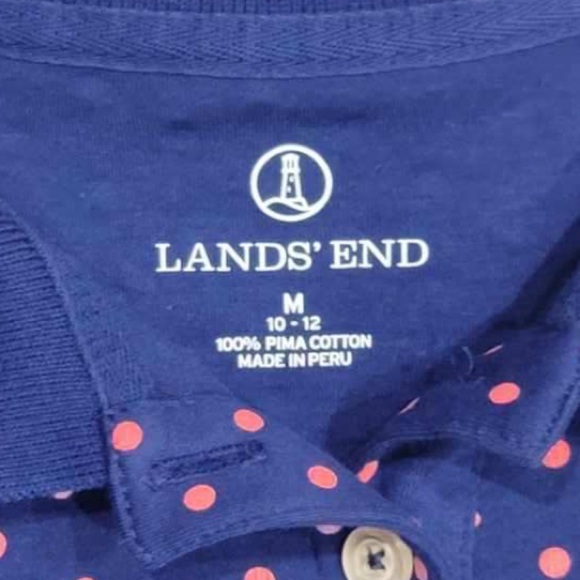 Medium Women’s Blue Polka Dot Polo T-Shirt - Excellent Condition! - Picture 5 of 7